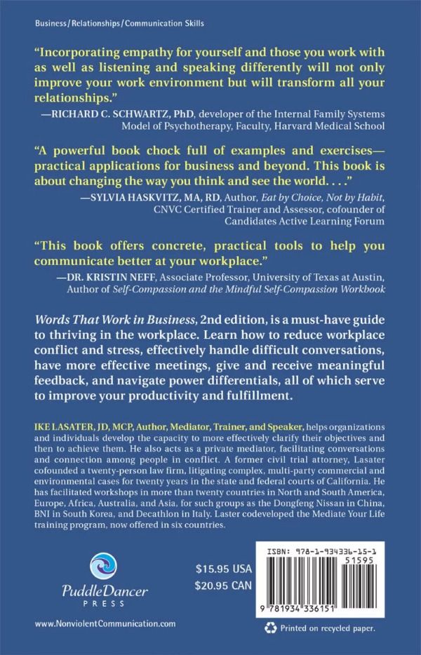 Words That Work In Business, 2nd Edition, back cover