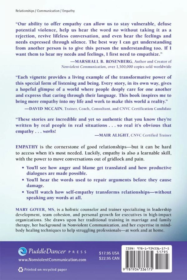 The Healing Power of Empathy, back cover