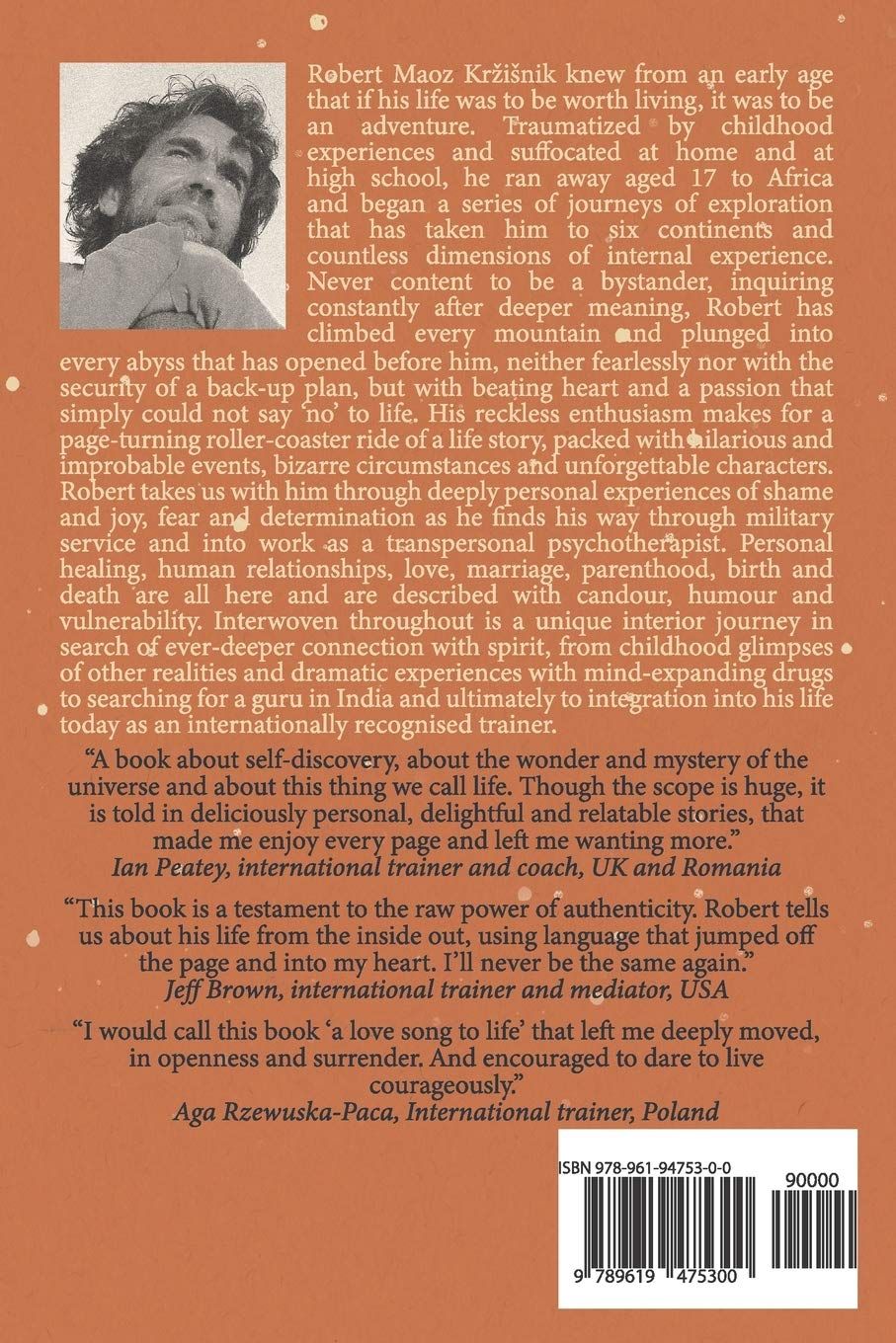 This Miraculous Life - a memoir - Robert Maoz Kržišnik - back cover