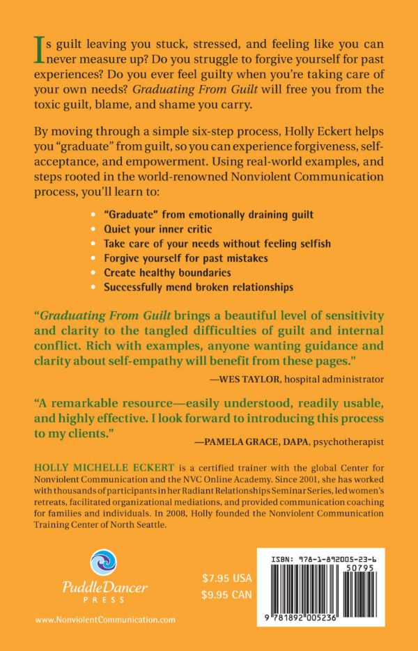 Graduating From Guilt, back cover